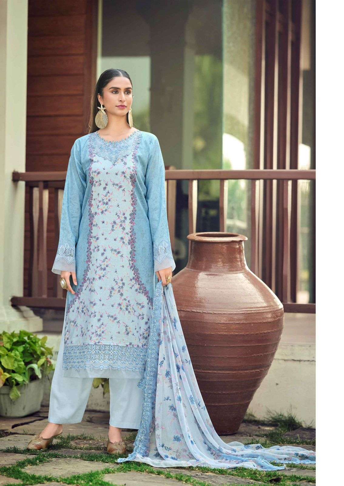 Cosmos Aabyaan Lawn Vol 1 Pakistani Lawn Cotton Suit - Amrah Wholesale