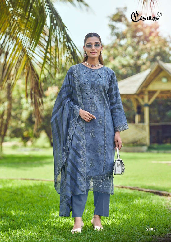 Cosmos Bin Saeed Vol-02 Lawn Cotton Printed Unstitched Pakistani Suit
