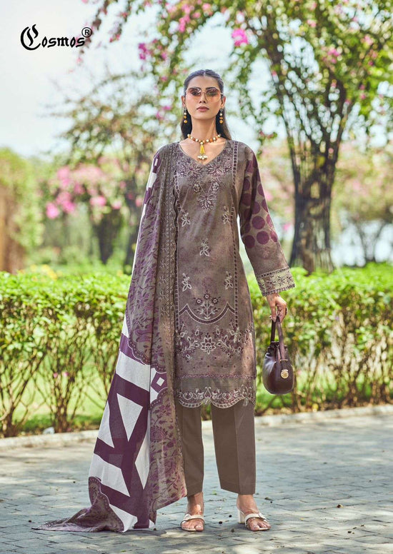 Cosmos Bin Saeed Vol-02 Lawn Cotton Printed Unstitched Pakistani Suit