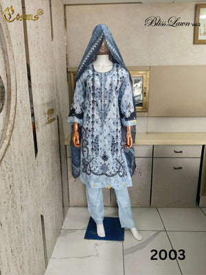 Cosmos Bliss Lawn Vol 2 Pure Lawn Readymade Pakistani Suit Set