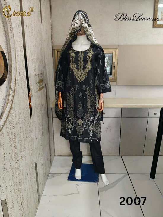 Cosmos Bliss Lawn Vol 2 Pure Lawn Readymade Pakistani Suit Set - Amrah Wholesale
