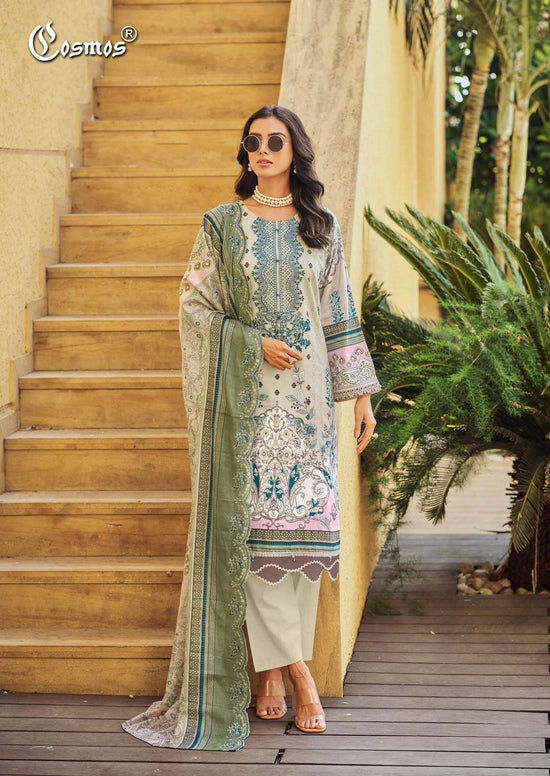 Cosmos Needle Wonder Vol 5 Lawn Cotton Pakistani Suit - Amrah Wholesale
