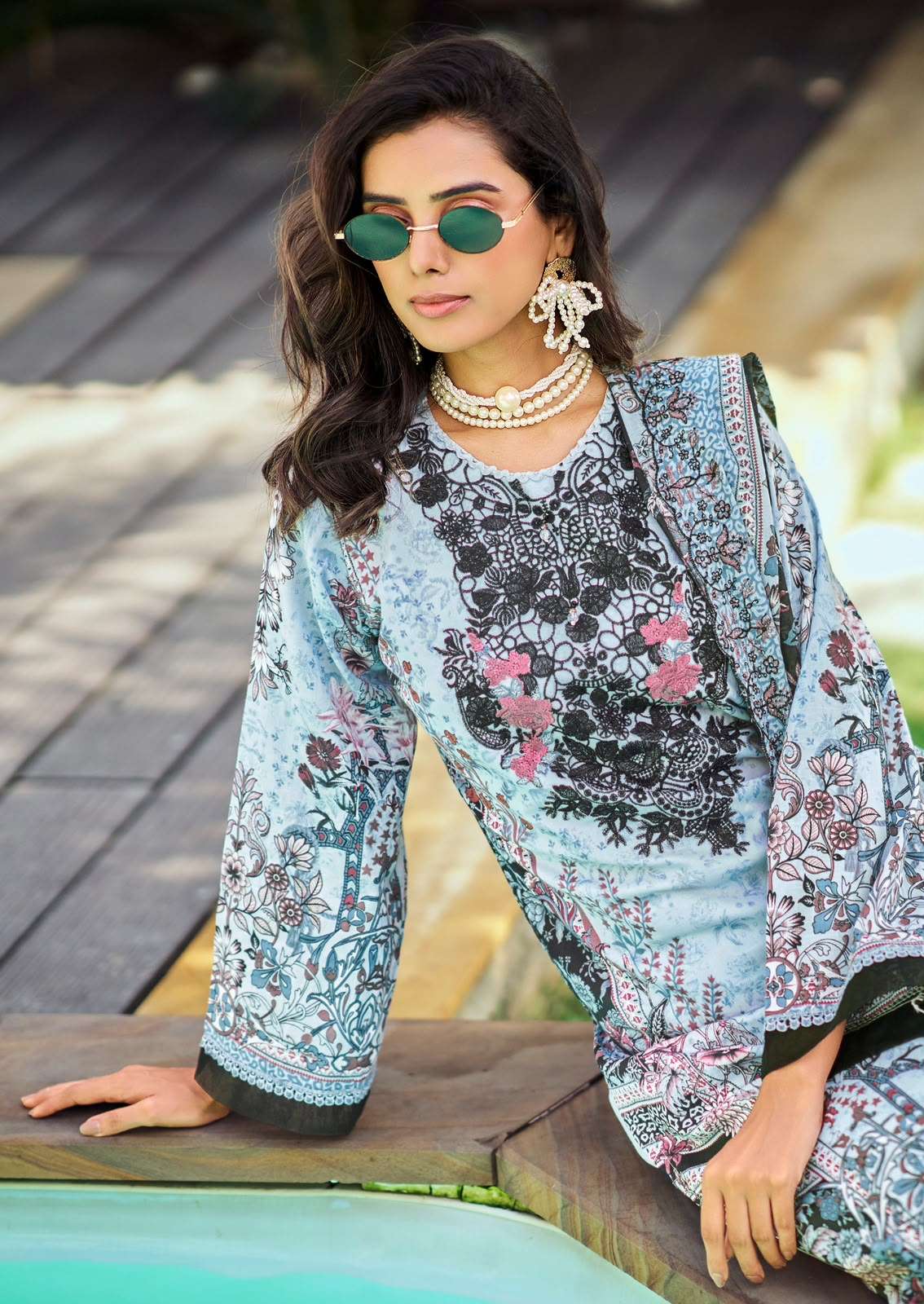 Cosmos Needle Wonder Vol 5 Lawn Cotton Pakistani Suit - Amrah Wholesale