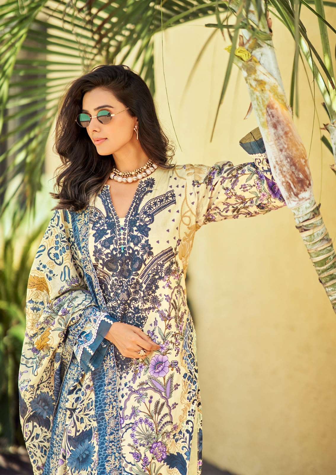 Cosmos Needle Wonder Vol 5 Lawn Cotton Pakistani Suit - Amrah Wholesale