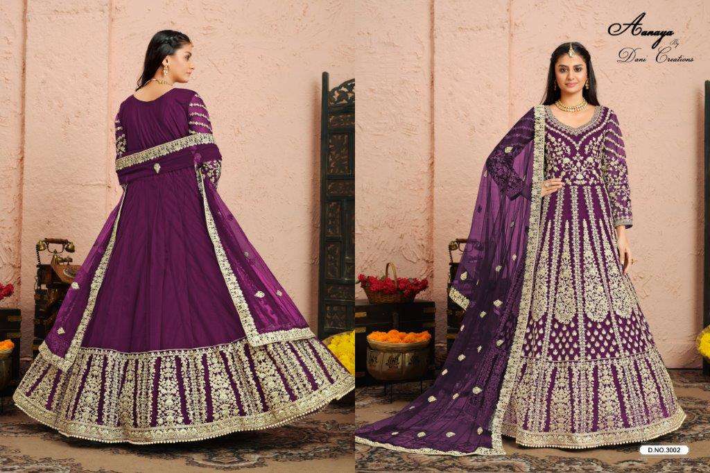 Dani Creation Aanaya Vol-130 Net Pakistani Suit