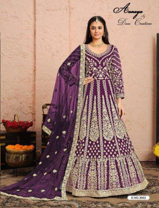 Dani Creation Aanaya Vol-130 Net Pakistani Suit