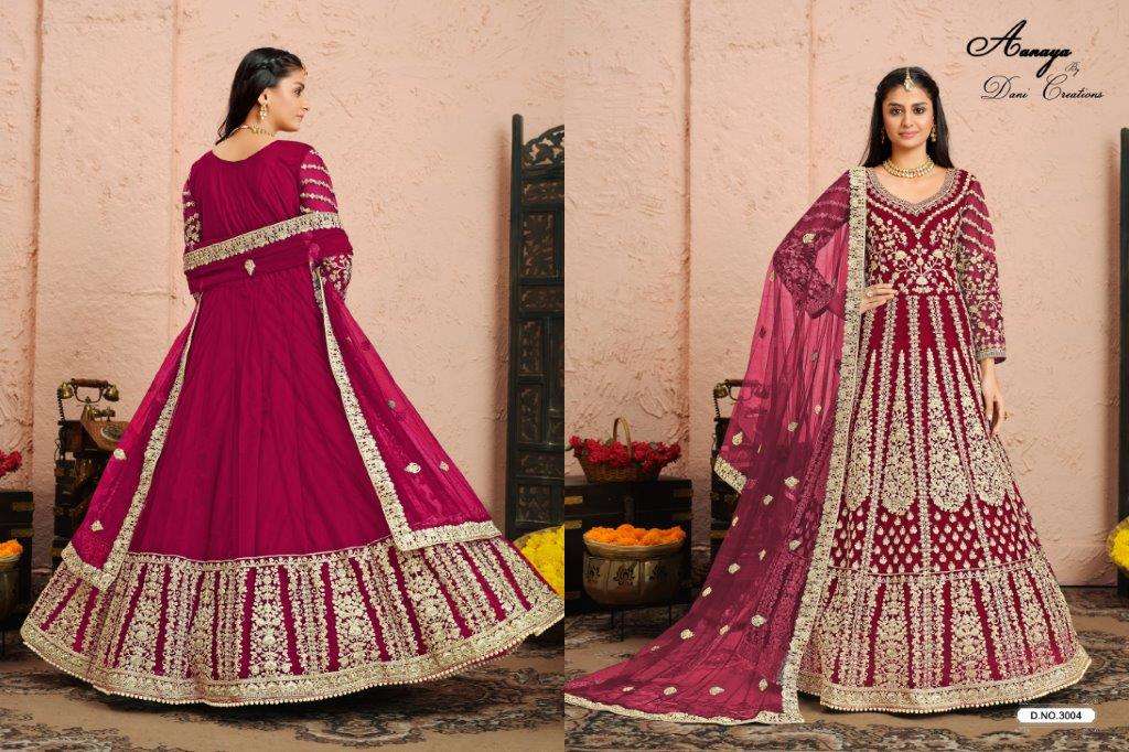 Dani Creation Aanaya Vol-130 Net Pakistani Suit