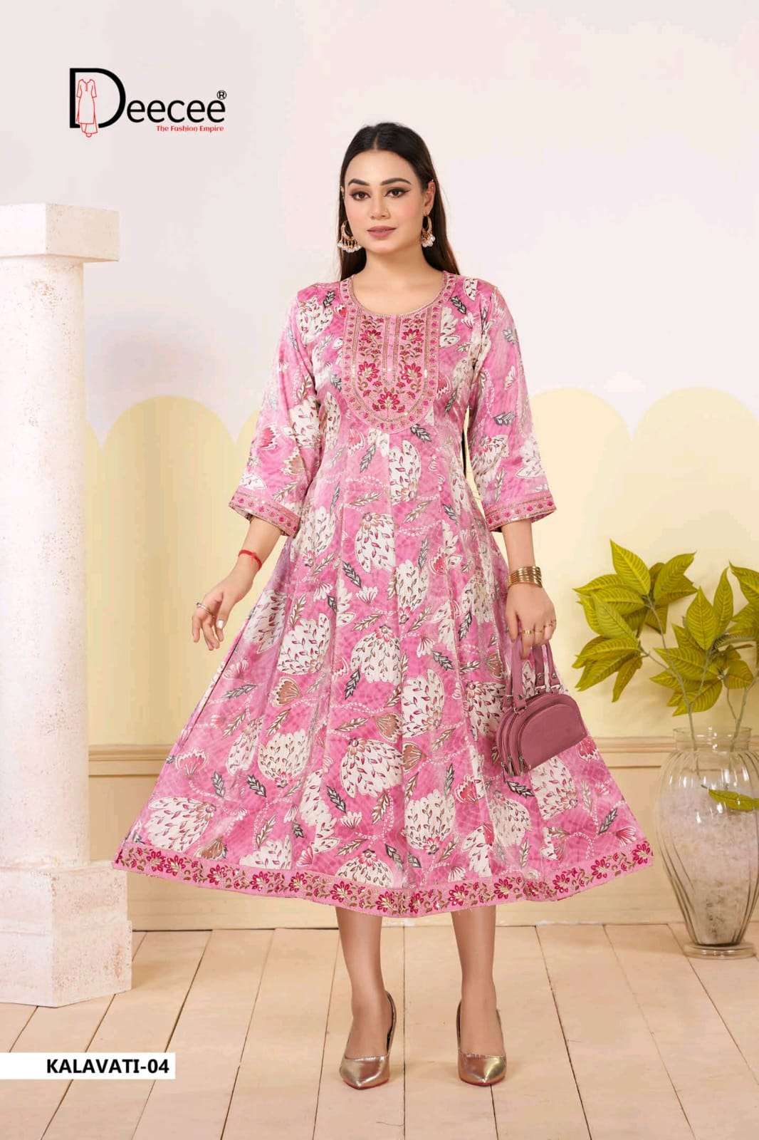 Dee Cee Kalavati Roman Glass Printed Stitched Kurti Wholesale Collection