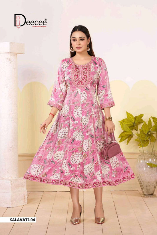 Dee Cee Kalavati Roman Glass Printed Stitched Kurti Wholesale Collection