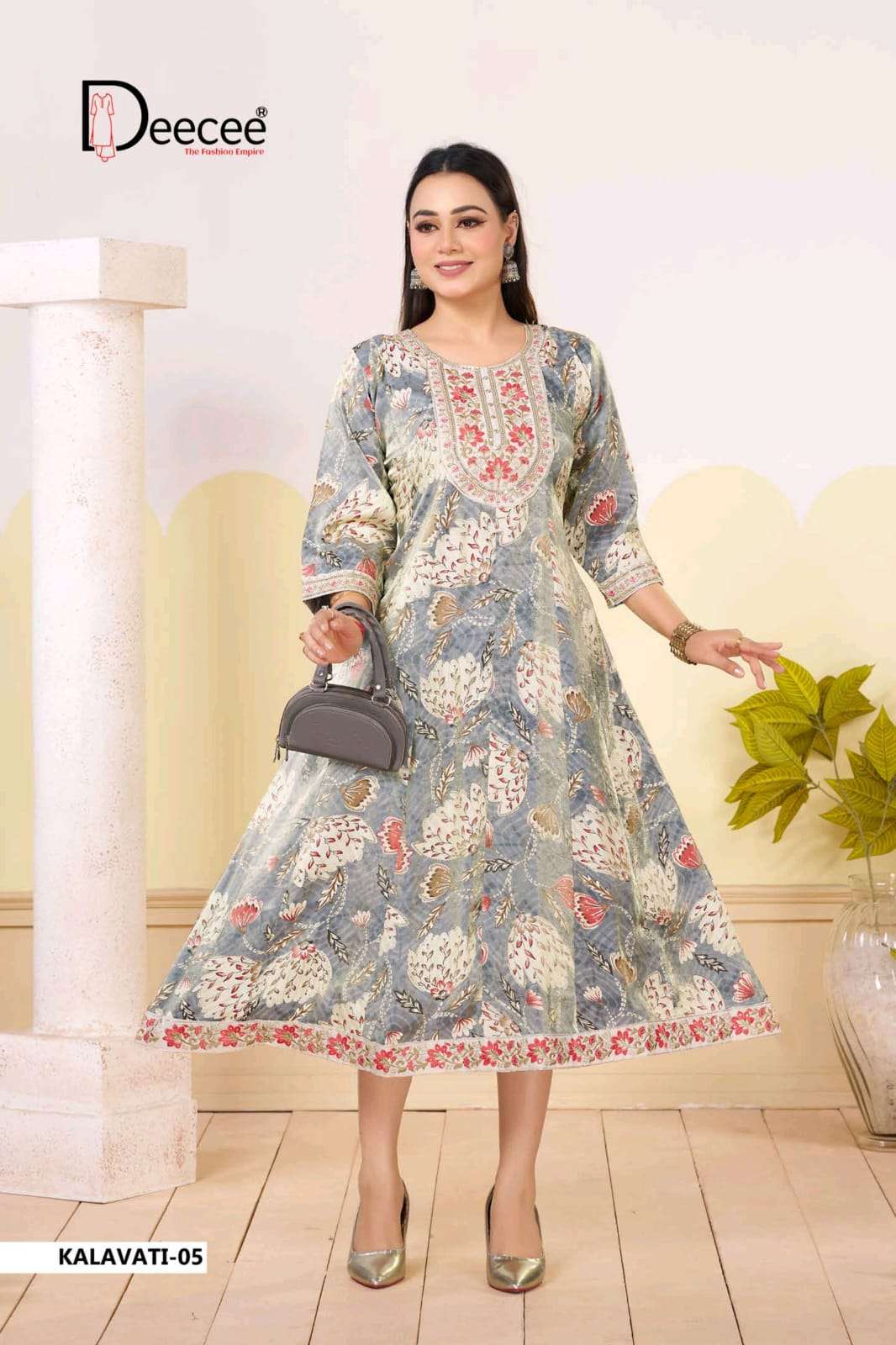 Dee Cee Kalavati Roman Glass Printed Stitched Kurti Wholesale Collection