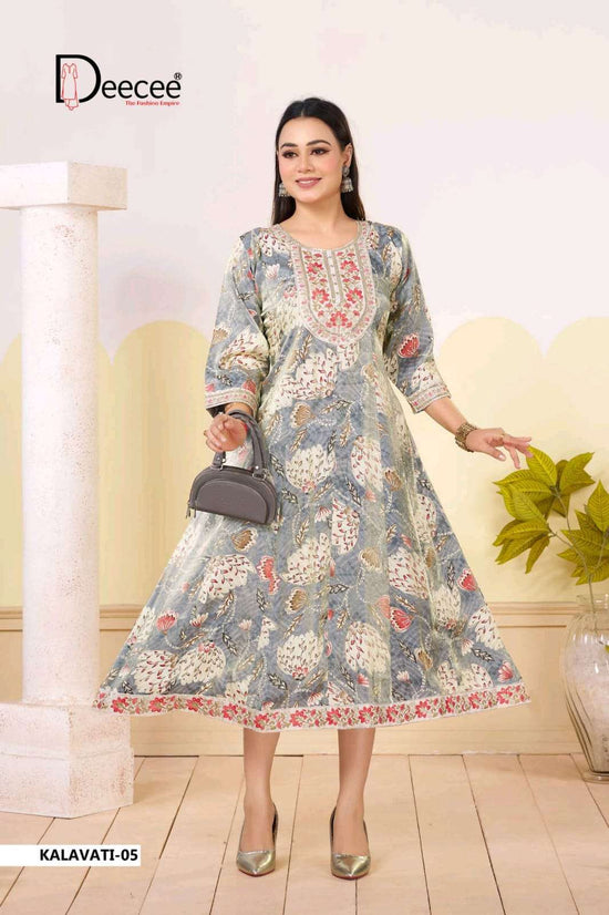 Dee Cee Kalavati Roman Glass Printed Stitched Kurti Wholesale Collection