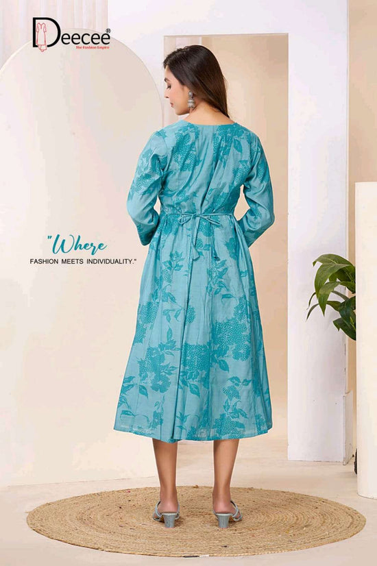 Dee Cee Meraki Roman Silk Embroidered Kurti