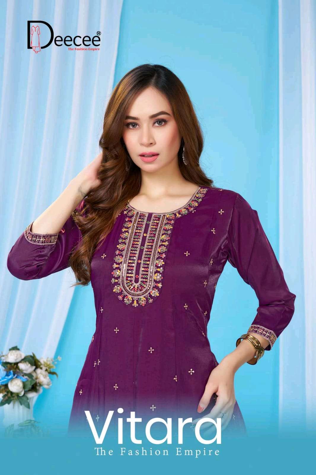 Dee Cee Vitara Premium Kali Style Flared Kurti