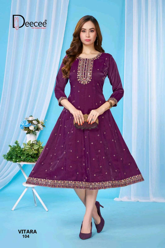 Dee Cee Vitara Premium Kali Style Flared Kurti