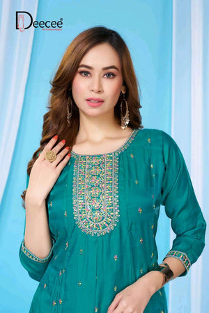 Dee Cee Vitara Premium Kali Style Flared Kurti - Amrah Wholesale
