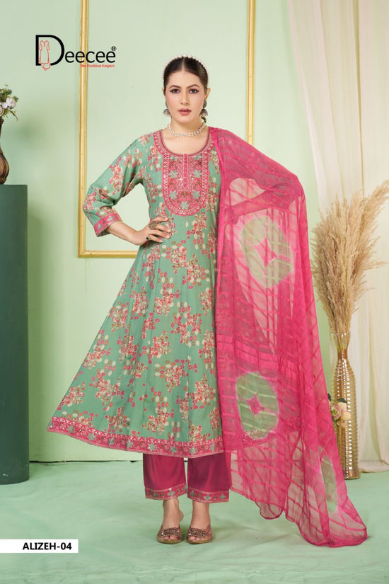 DEECEE ALIZEH Fancy Printed Anarkali Suit Set