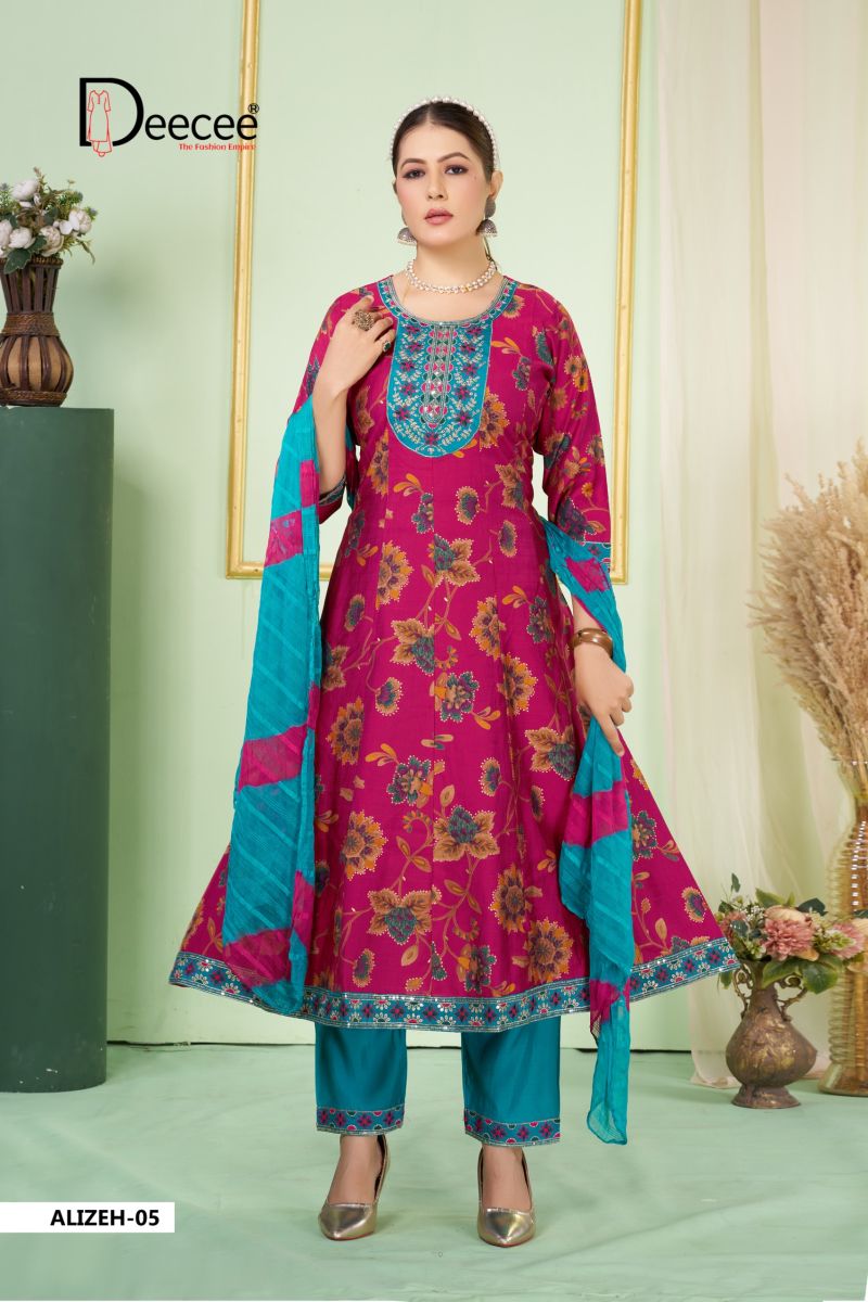 DEECEE ALIZEH Fancy Printed Anarkali Suit Set