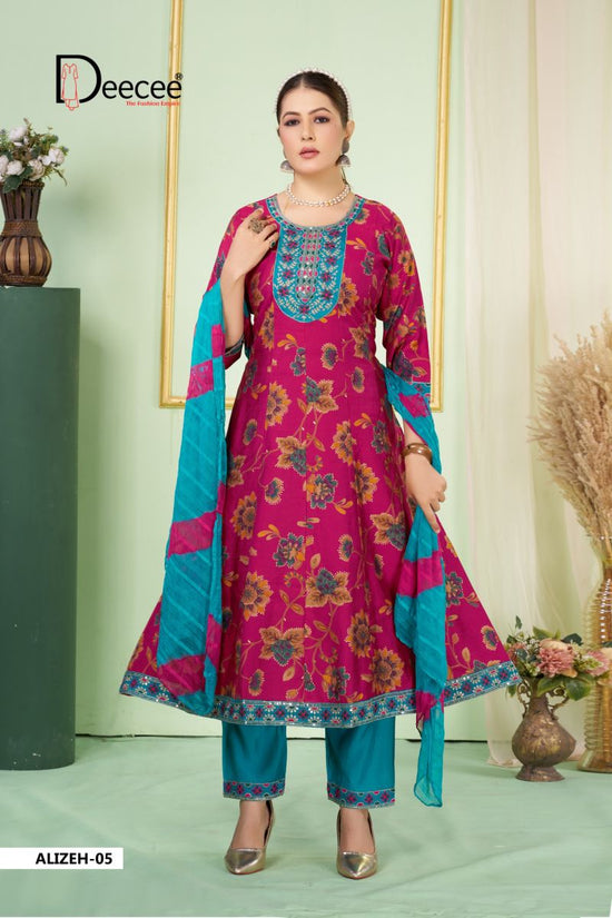 DEECEE ALIZEH Fancy Printed Anarkali Suit Set