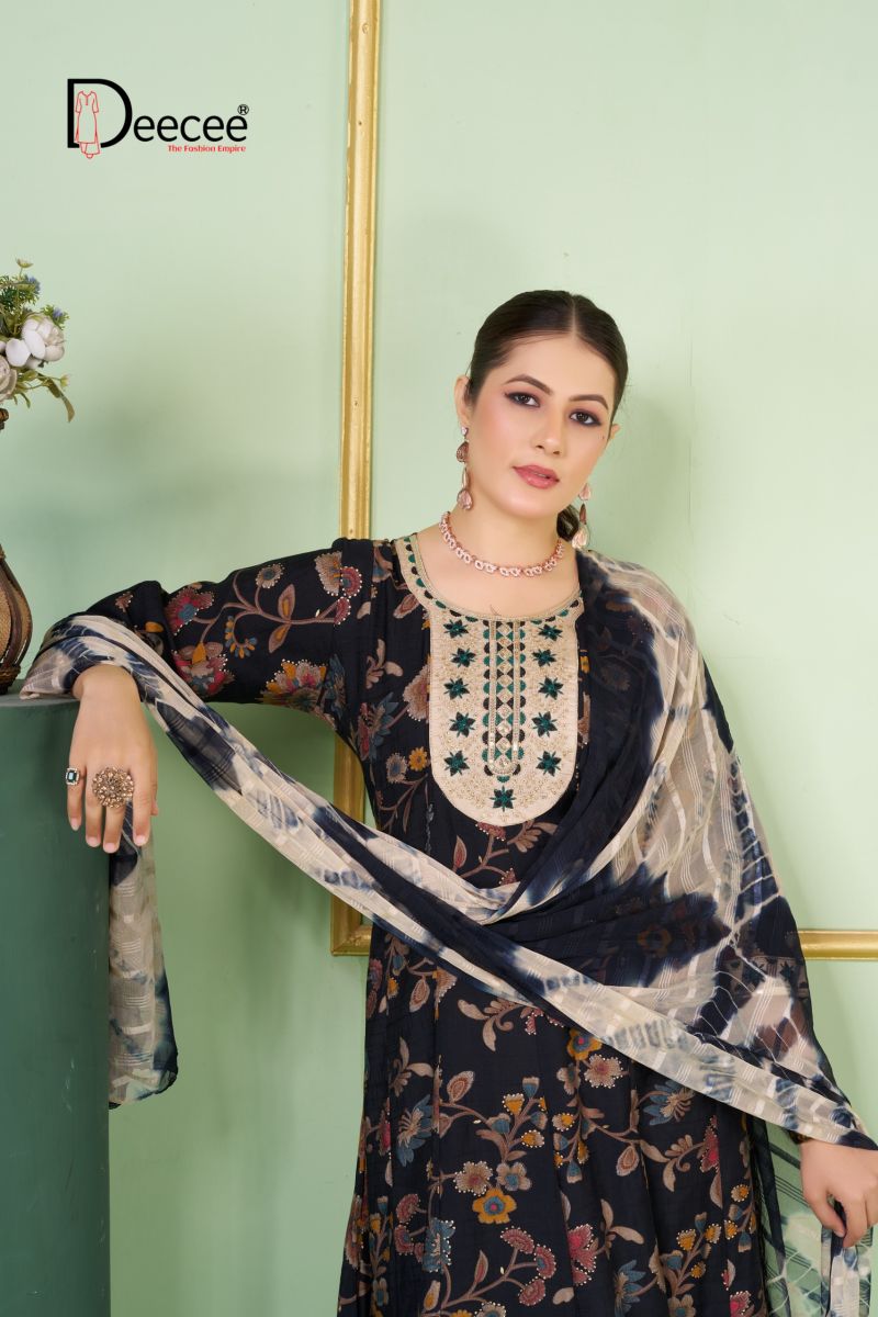DEECEE ALIZEH Fancy Printed Anarkali Suit Set