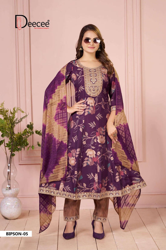 DEECEE BIPSON - 14 Fancy Printed Punjabi Anarkali Suit Set
