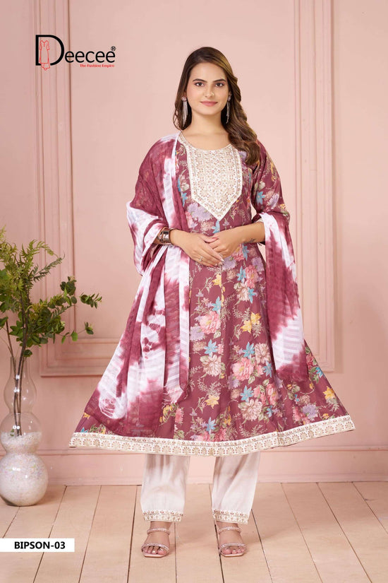 DEECEE BIPSON - 14 Fancy Printed Punjabi Anarkali Suit Set
