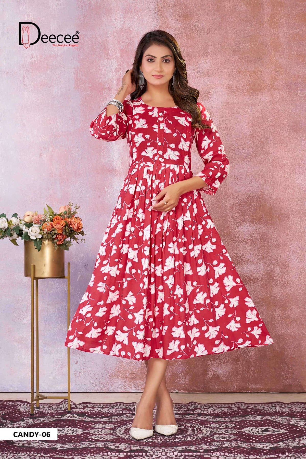 DeeCee Candy 01 To 06 Series Premium Rayon Anarkali Kurti