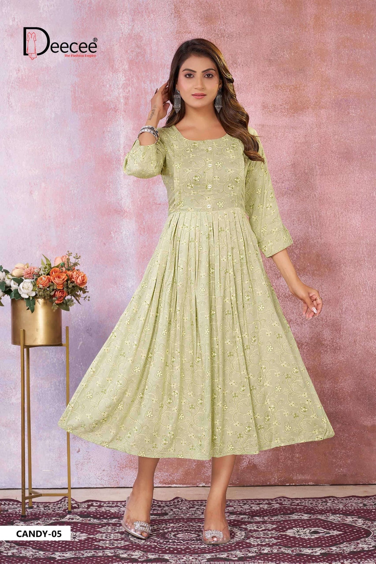 DeeCee Candy 01 To 06 Series Premium Rayon Anarkali Kurti