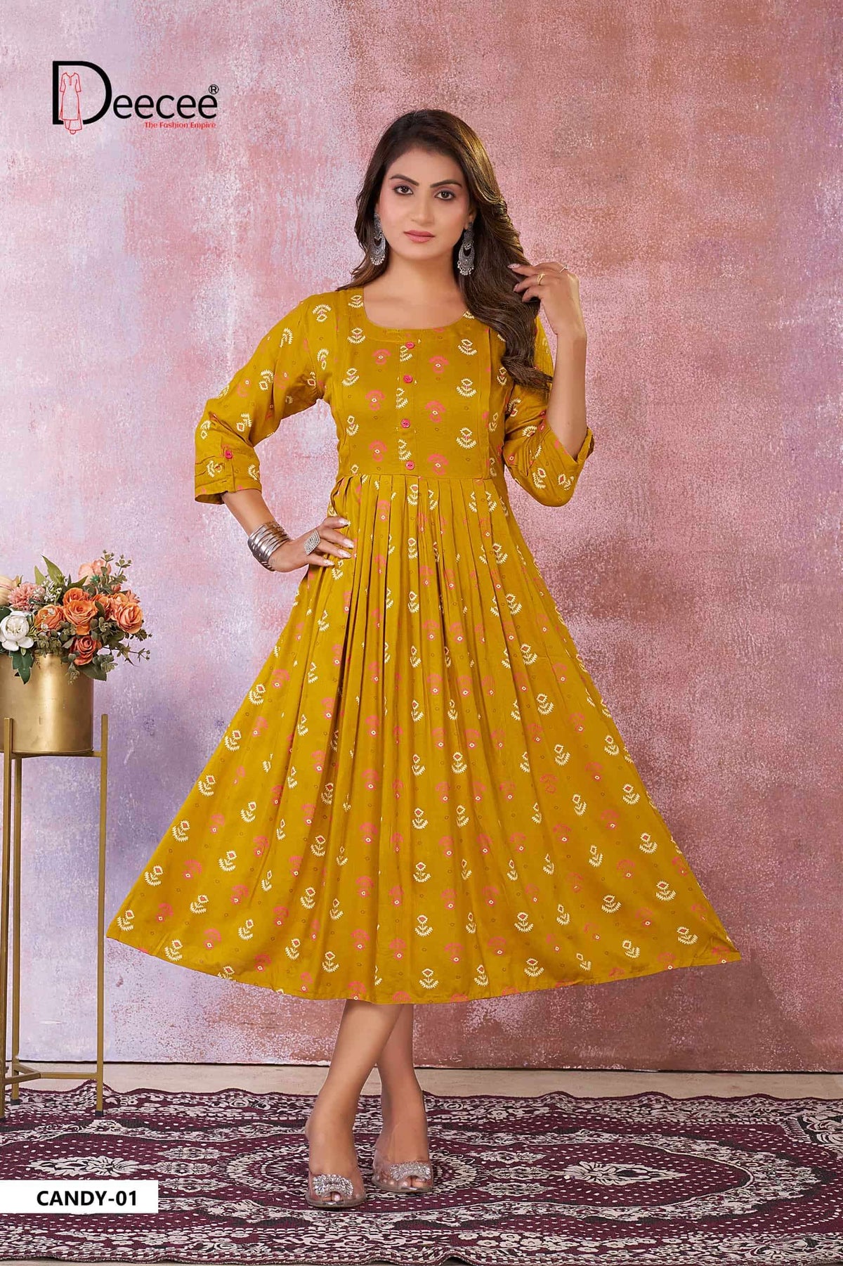 DeeCee Candy 01 To 06 Series Premium Rayon Anarkali Kurti