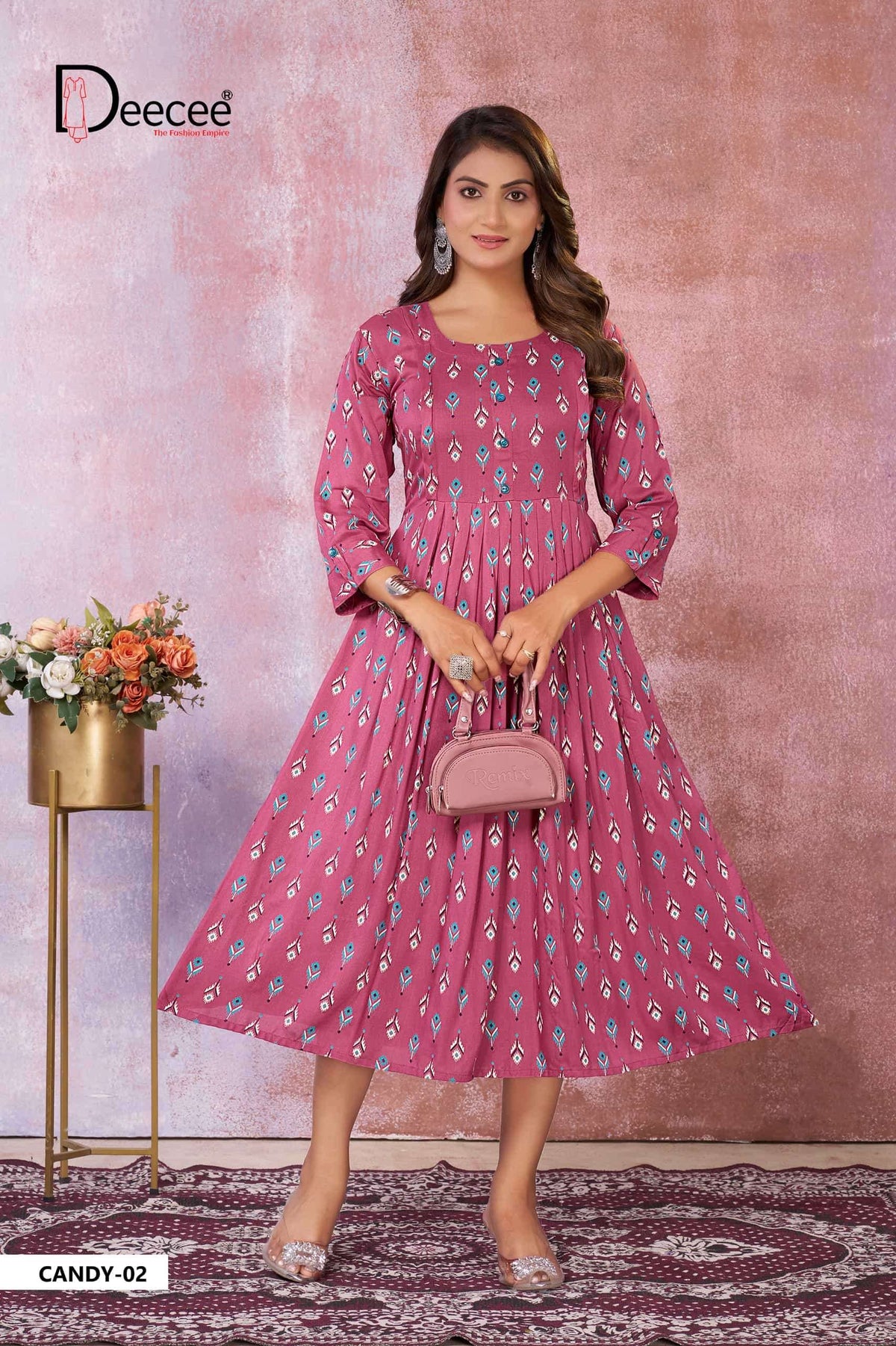 DeeCee Candy 01 To 06 Series Premium Rayon Anarkali Kurti