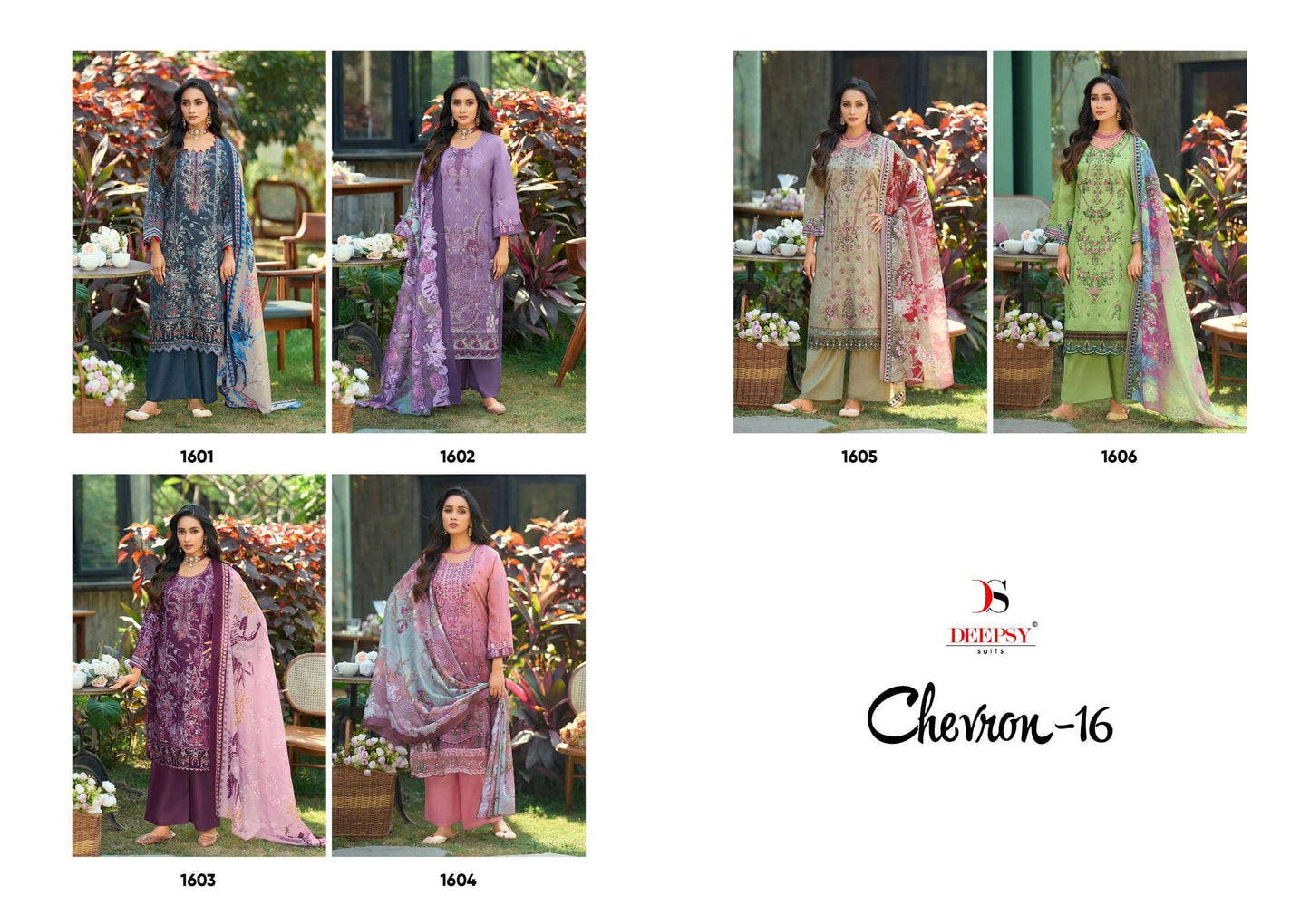 DEEPSY SUIT CHEVERON VOL - 16 Pakistani Suit - Amrah Wholesale