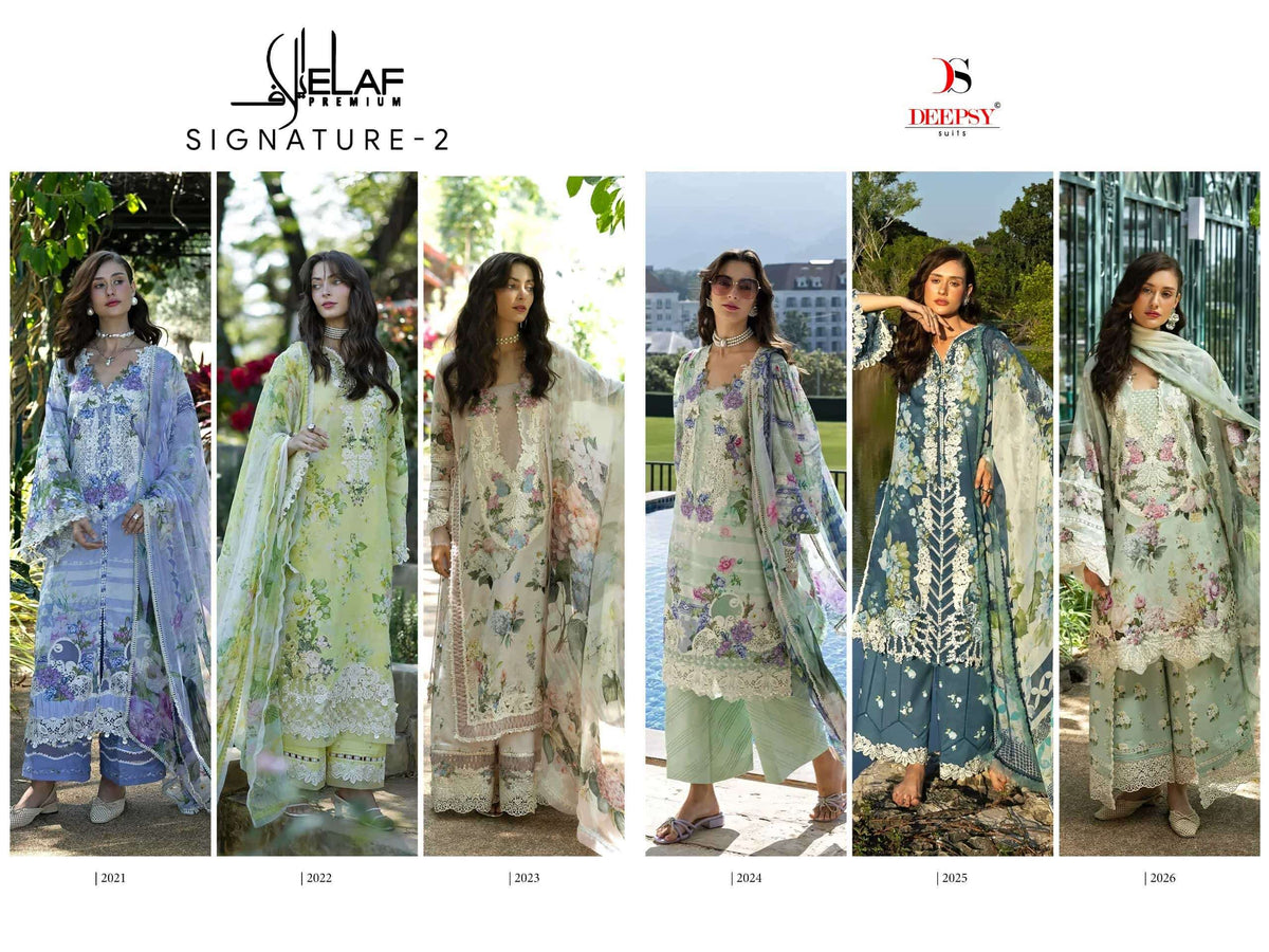 Deepsy Suit Elaf Signature Vol-2 Cotton Pakistani Suit