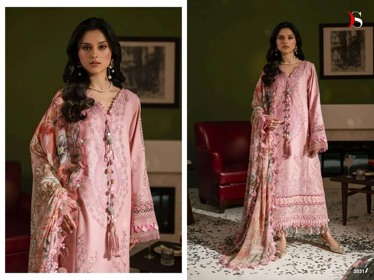 DEEPSY SUIT JADE LE-PREMIER Premium Cotton Printed Pakistani Suit