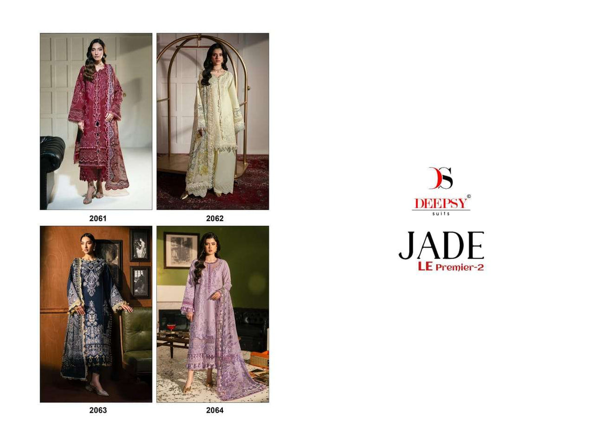 DEEPSY Suit Jade Le-Premier Vol-2 Cotton Pakistani Suit