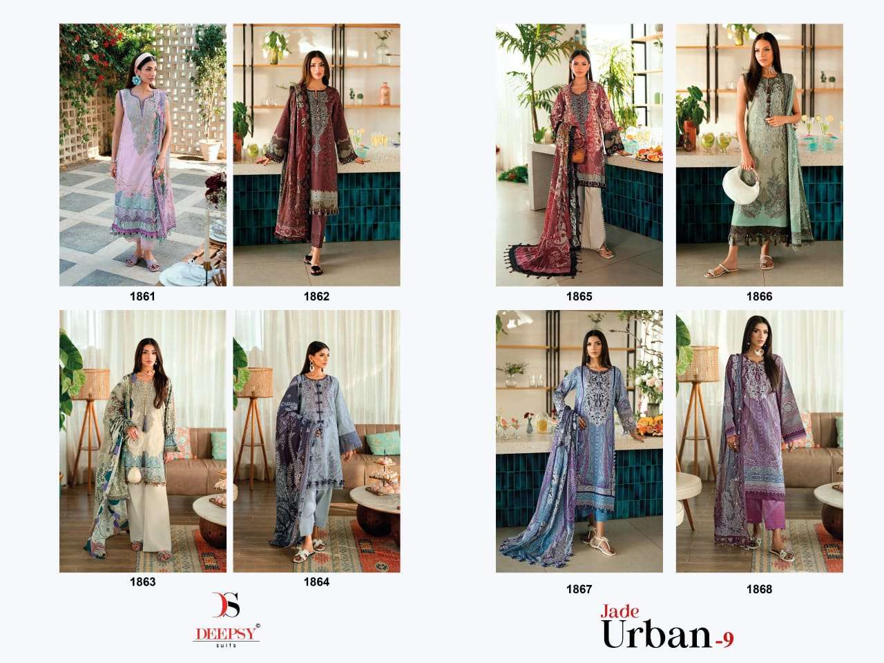 Deepsy Suit Jade Urban Vol - 09 Dress Material - Amrah Wholesale