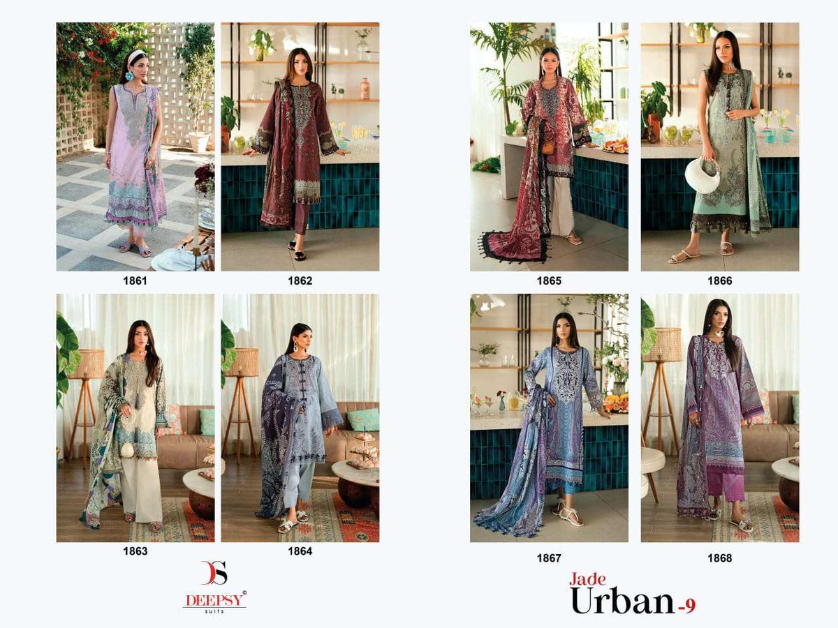 Deepsy Suit Jade Urban Vol - 09 Dress Material - Amrah Wholesale