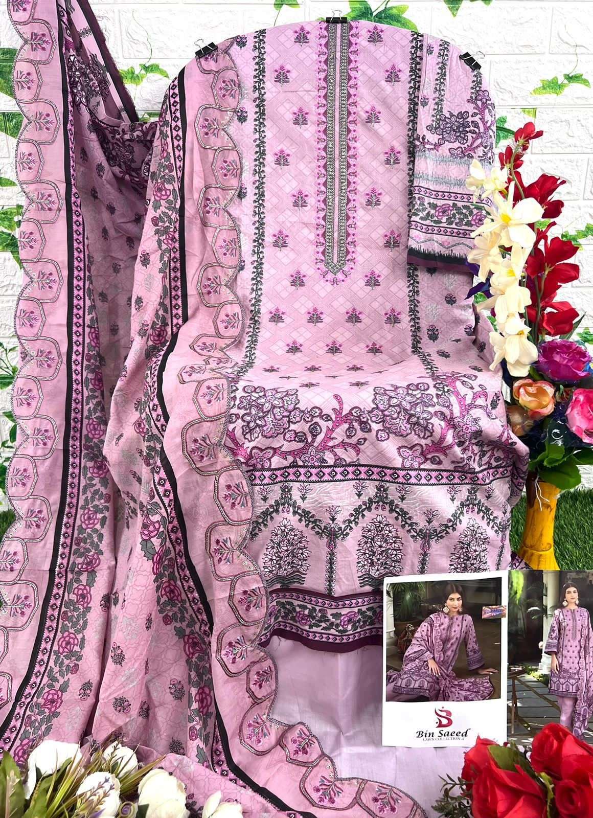 Deepsy Suit Bin Saeed Lawn Vol-04