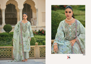 Deepsy Suit Bin Saeed Vol 3 Cotton Printed Embroidered Pakistani Suit