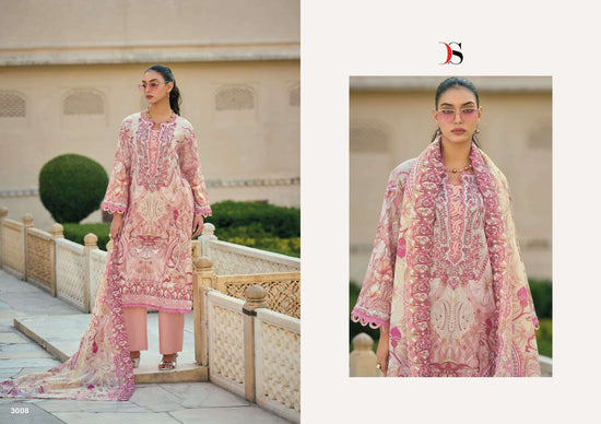 Deepsy Suit Bin Saeed Vol 3 Cotton Printed Embroidered Pakistani Suit