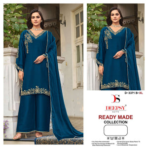 Deepsy Suit D-3371 Moss Embroidery Ready To Wear Suit - Amrah Wholesale