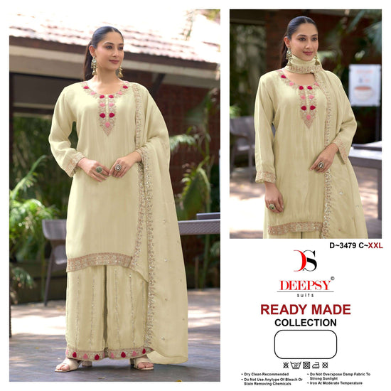 Deepsy Suit D-3473 A to D Series Viscose Tissue Silk Embroidered Pakistani Suit Set