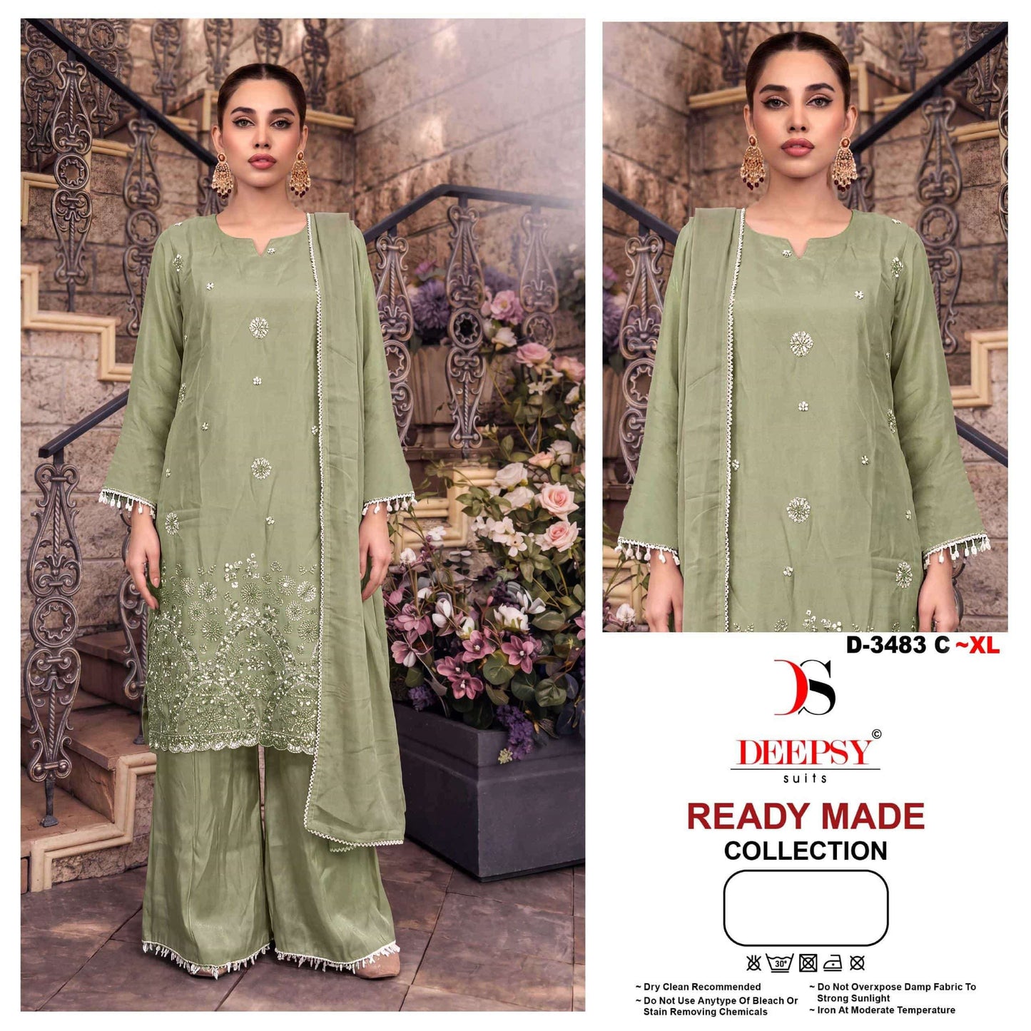 Deepsy Suit D-3483 Viscose Silk Pakistani Suit Set