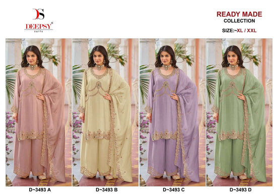 Deepsy Suit D-3493 Viscose Tissue Stitched Pakistani Suit Set - Amrah Wholesale
