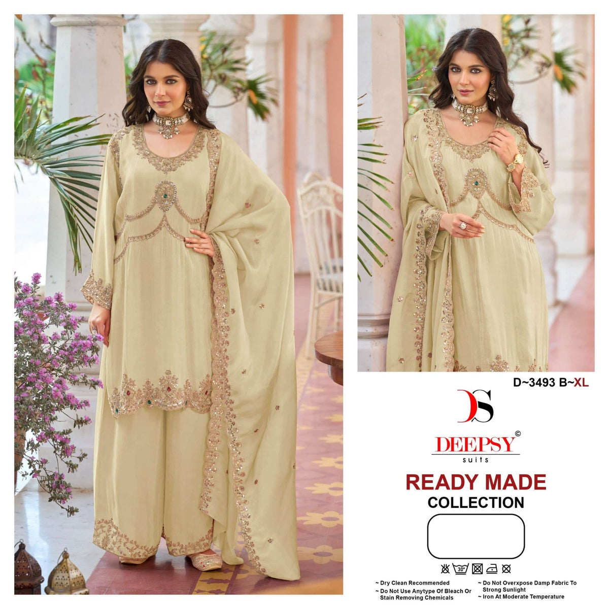 Deepsy Suit D-3493 Viscose Tissue Stitched Pakistani Suit Set - Amrah Wholesale