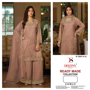 Deepsy Suit D-3501 A to D Series Salsa Silk Embroidered Salwar Suit Set