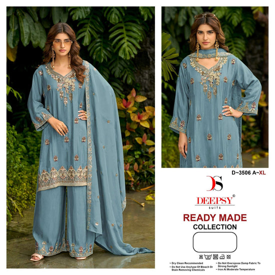 Deepsy Suit D-3506 Viscose Tissue Embroidery Pakistani Suit Set - Amrah Wholesale