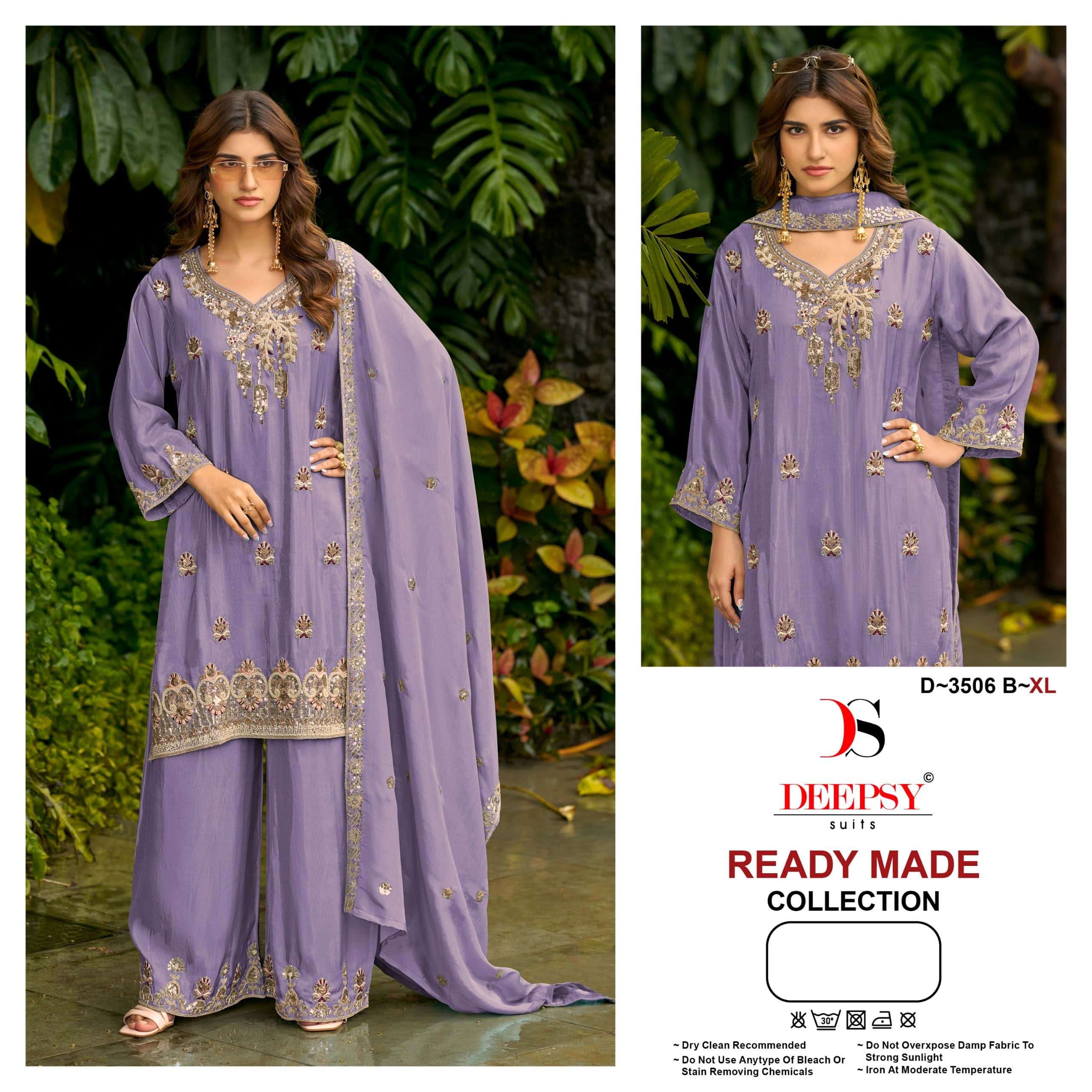 Deepsy Suit D-3506 Viscose Tissue Embroidery Pakistani Suit Set