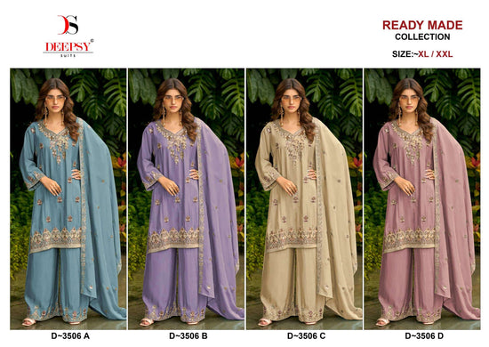 Deepsy Suit D-3506 Viscose Tissue Embroidery Pakistani Suit Set