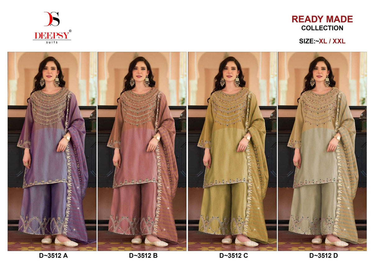 Deepsy Suit D-3512 Viscose Stitched Pakistani Suit Set - Amrah Wholesale