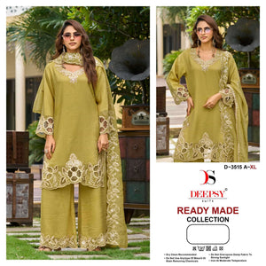 DEEPSY SUIT D-3515 Crush Silk Embroidered Stitched Sharara Dresses - Amrah Wholesale