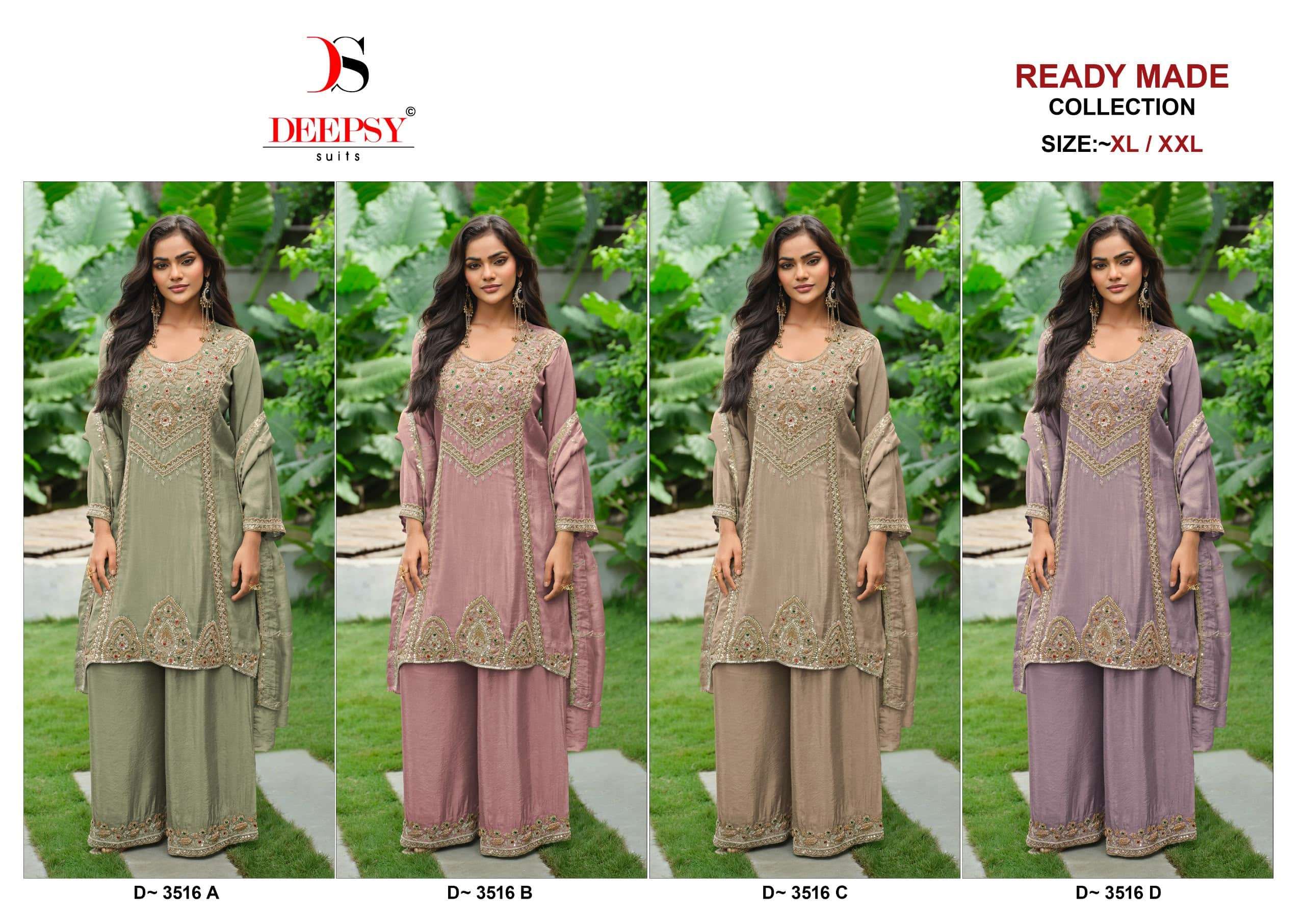 DEEPSY SUIT D-3516 Viscose Tissue Silk Pakistani Suit